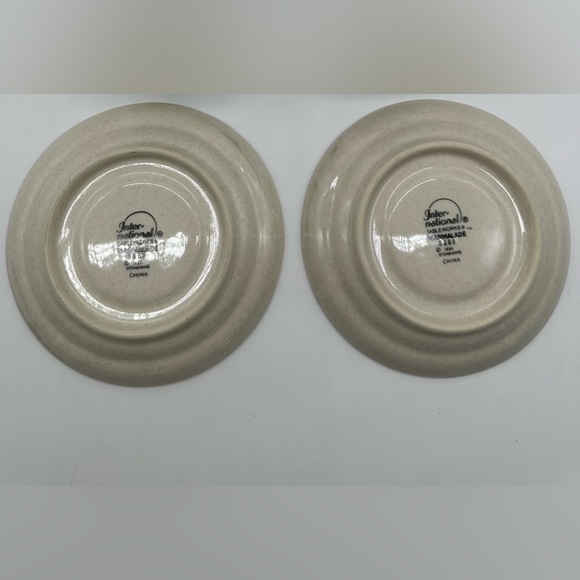 Vintage Set of 2 International Tableworks Saucer Marmalade Goose Plate - Picture 2 of 2
